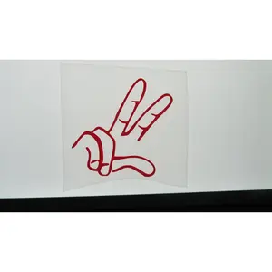 Two Finger Wave Decal