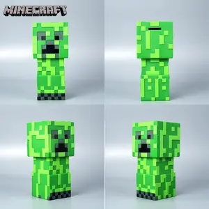 Minecraft Creeper Coin Bank, Drop-Proof Piggy Bank, Large Capacity Money Bank, Desktop Storage, Birthday Gift, Christmas Present