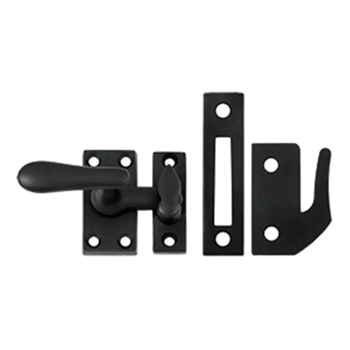 212 MAIN Deltana Style Casement Fastener, Solid Brass Window Bolts in Black to Add Security, Corrosion-Proof for Sailing, Beauty To Windows, Window Lock