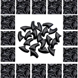 120pcs Cat Nail Caps For Cat, Cat Claw Caps For Cat, Cat Nail Covers with Adhesives and Applicators (Black M)