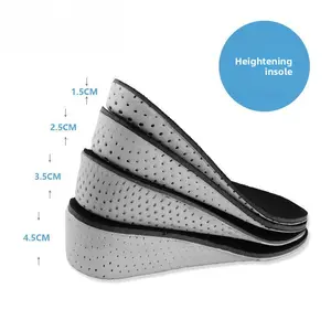 Invisible heightening breathable insole, male and female memory cotton cushioning heightening insole, full pad