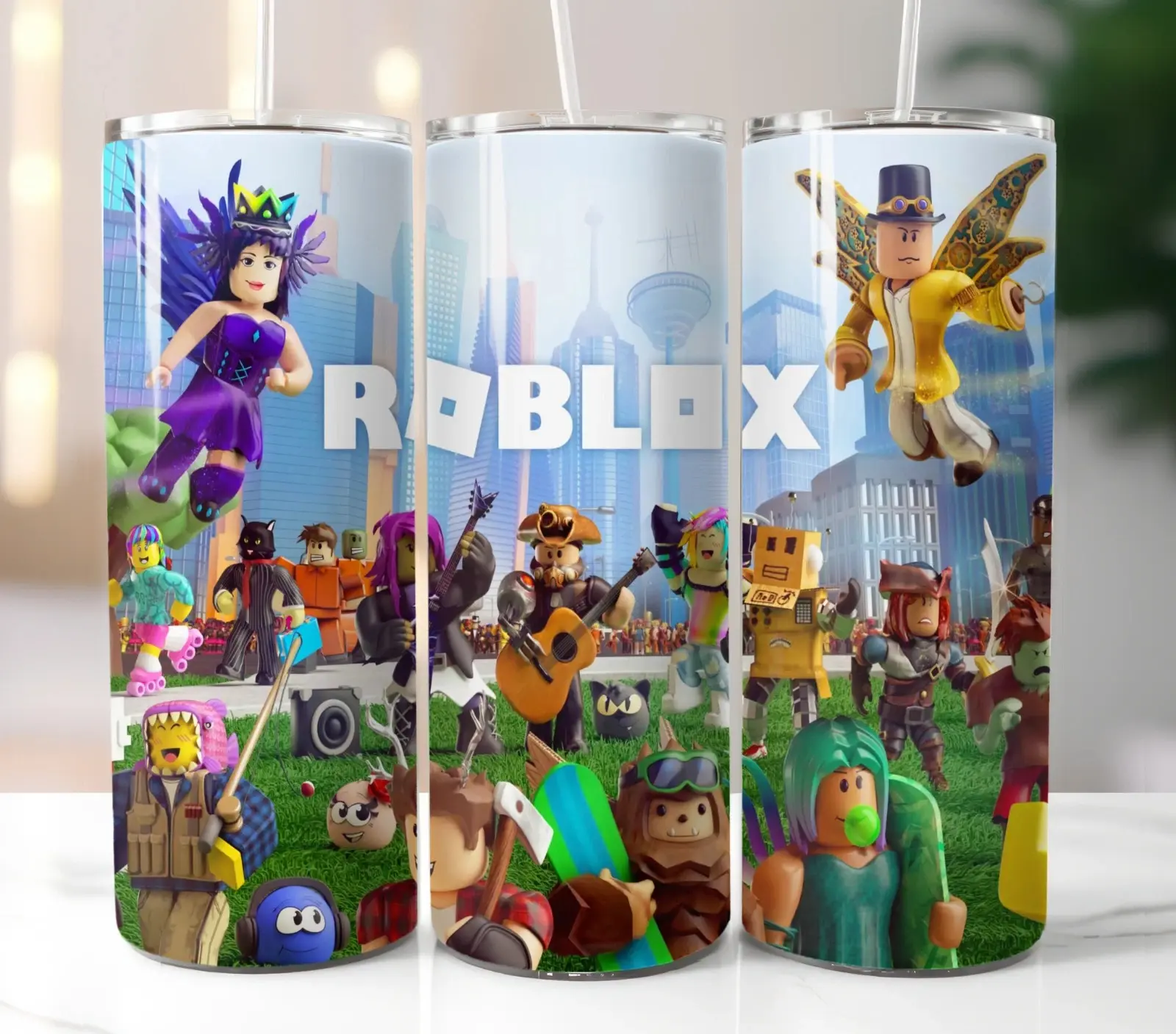 Roblox Video Game Themed Tumbler, Suitable for all seasons, Holiday Gift, Travel Drinkware