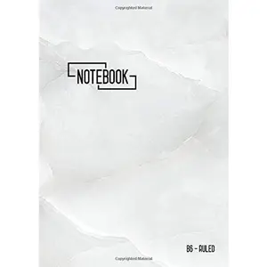 USED-Ruled Notebook B6: Small Journal Notebook with Date and Numbered Pages | Smart Marble White Design by Kate, Katie (Paperback)