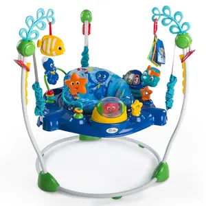 Baby Einstein Neptune's Ocean Discovery Activity Jumper with 360° Rotating Seat, 15+ Activities, 3 Modes, and Removable Toys for Ages 6-12 Months - Floorwalker