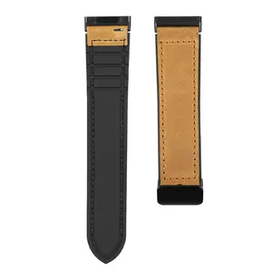 Doemoil Leather Replacement Wrist Strap Watch Band For Fitbit Versa 3/Versa 4/Sense 2