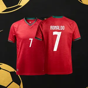 2026 Portugal Home And Away 7# Cristiano Ronaldo Short And Long Sleeve Soccer Jersey Fans Version Breathable