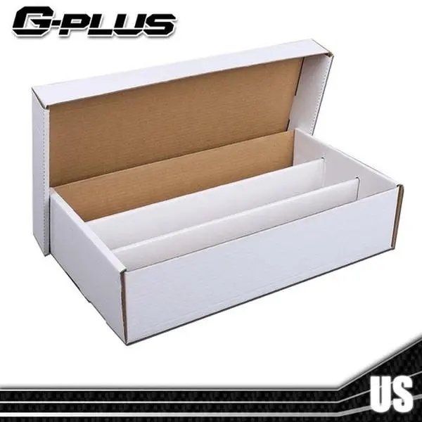 3200 Count Corrugated Cardboard Trading Card Baseball Coin Slab Storage Box 4row Upgraded Version G-PLUS