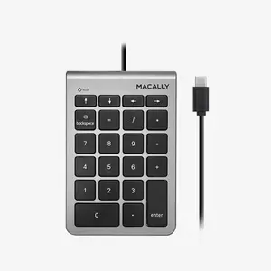USB C Number Pad | Easier Data Entry (Space Gray)