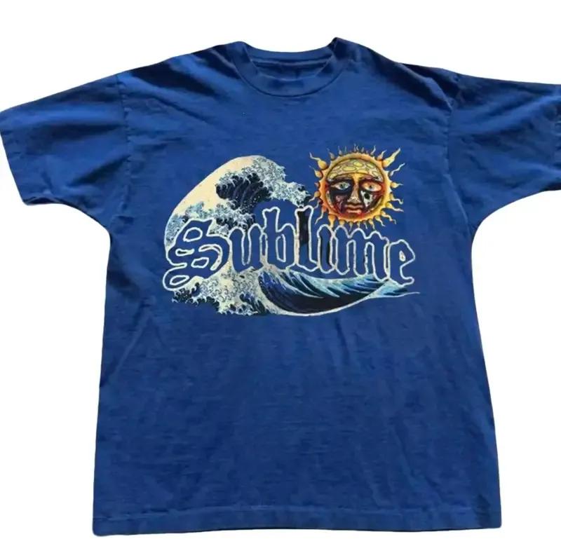 Gildan Men’s Women’s Sublime White Surf Tee, Ocean Lover Funny Gift Shirt, Unisex Streetwear Minimalist Summer Outfit, USA-Made & Printed Apparel