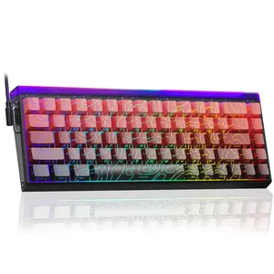 AULA Hero 68 HE 60% Gaming Keyboard Wired, Hall Effect Magnetic Switch Keyboard with 8K Hz Polling Rate, Side Printed PBT Keycaps, RGB Neon Light Box, Customizable Web Software for PC/Mac Gamers