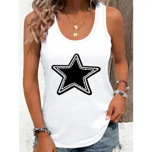 Women's Brooklyn-Themed Sleeveless Camisole Vest - Green Arch Print I-R Vest Suitable for Hill Climbing, Outdoor & Dating Outfits, Machine Washable Spring Basic Layering Piece, Versatile for, Urban Adventures & Casual Wear