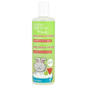 Desert Essence Kids, Shampoo & Body Wash, Green Apple Watermelon , 12 fl oz (355 ml)
