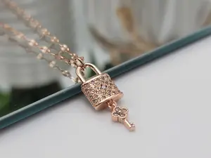 I Love You Necklace Rose Gold - Trendy Locker necklace