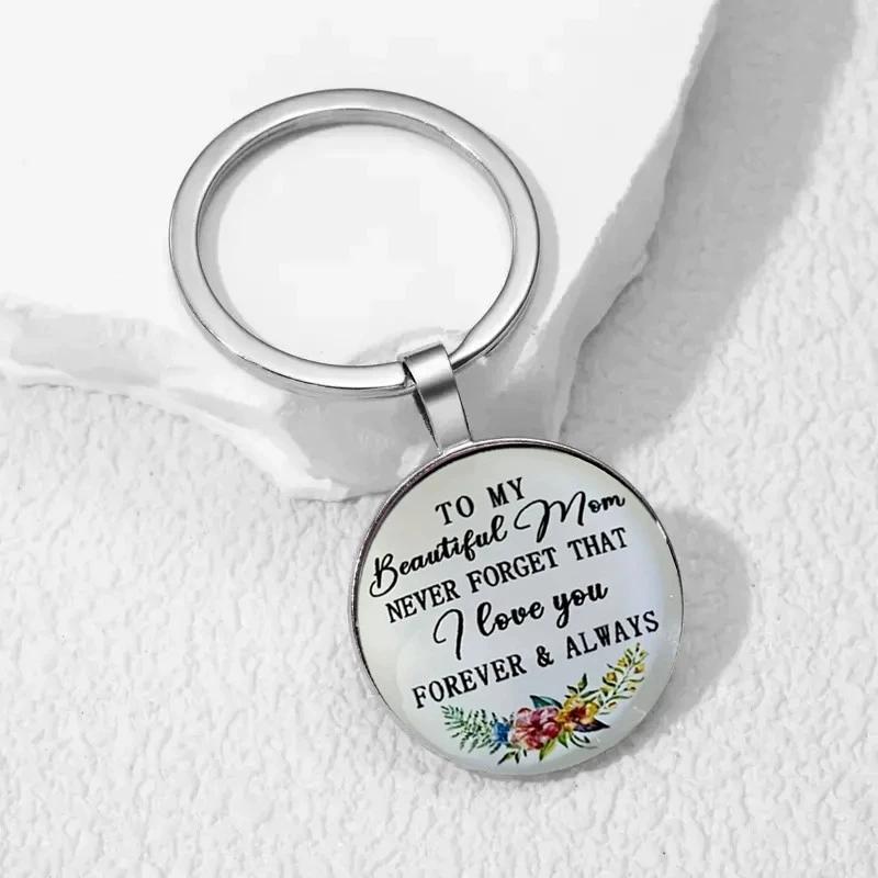 Time circular pattern keychain for Thanksgiving, Mother's Day, Father's Day and birthday -HN331-2