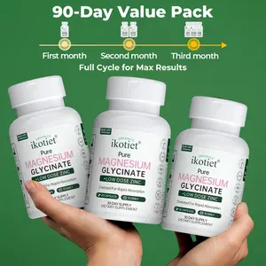 ikotiet Dead Sea Mineral Formula | Magnesium Bisglycinate + Zinc Citrate | Cellular Health + Muscle Support | Gentle & Absorbable | 60 Capsules