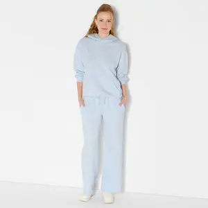 Women's Oversized Bubble Hem Hooded Sweatshirt - Wild Fable