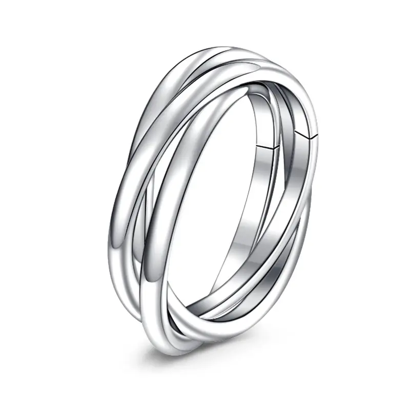 Fashion Criss Cross Design Promise Ring Statement Ring, Beautiful Rings Stainless Steel Anxiety Rings Jewelry, Engagement Wedding Band Anniversary Holiday Gift for Women Men Girlfriend Couples