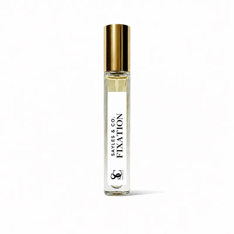 Sayles & Co. FIXATION 10ML Spray - Smooth and Addictive Scent, Captivating Fragrance, Essential-Oil Rollerball, Long-Lasting Perfume