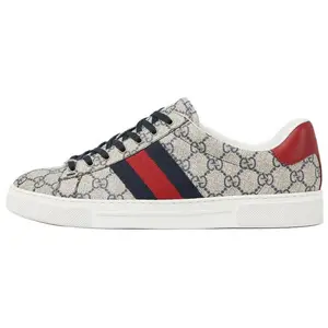 Gucci Ace Canvas Low-Top Lace-Up Sneakers for Men in Beige Trending Shoes, House White Official Shoes to Get / Maison Mihara Verifiable, with credentials and supporting global authentication