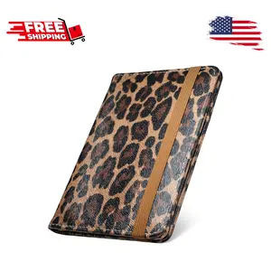 Leopard Passport Case with Vaccination Card Holder