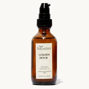 Golden Hour Soleil Veil – Lightweight Finishing Hair Oil for Glossy, Healthy Hair & UV Defense by Botanbee Organics Jojoba Oil for Hair Care stimulator scalp