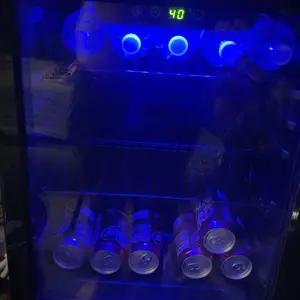 Antarctic Star Mini Fridge Beverage Cooler - 0.64-4.5Cu.ft, 24-145 Can Capacity, Glass Door, 38db Silent Run, Durable, Adjustable Temperature Control, Freestanding for Home Offices Small Spaces, Indoor Bar Use, 120-Can Ready, LED Lighting