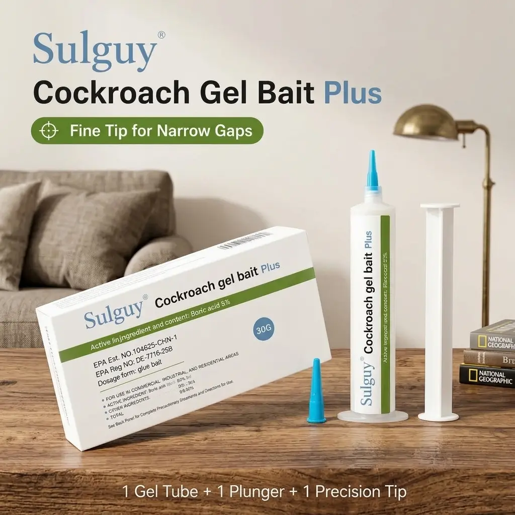 Sulguy High-Potency Cockroach Gel Bait (30g) | Suitable for both indoor and outdoor use; effectively targets and eliminates cockroaches in kitchen crevices, along baseboards, and within nests;