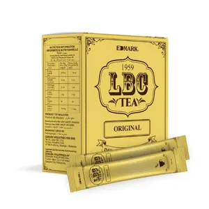 EDMARK 1959 LBC Original Tea Energizing Natural Flavor Instant Tea Powder 20 Sachets x 4g Premium Blend with Ginseng Extract