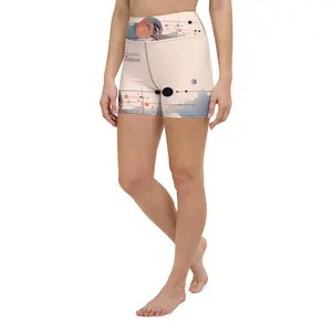 Quantum Plain Pastel Yoga Shorts