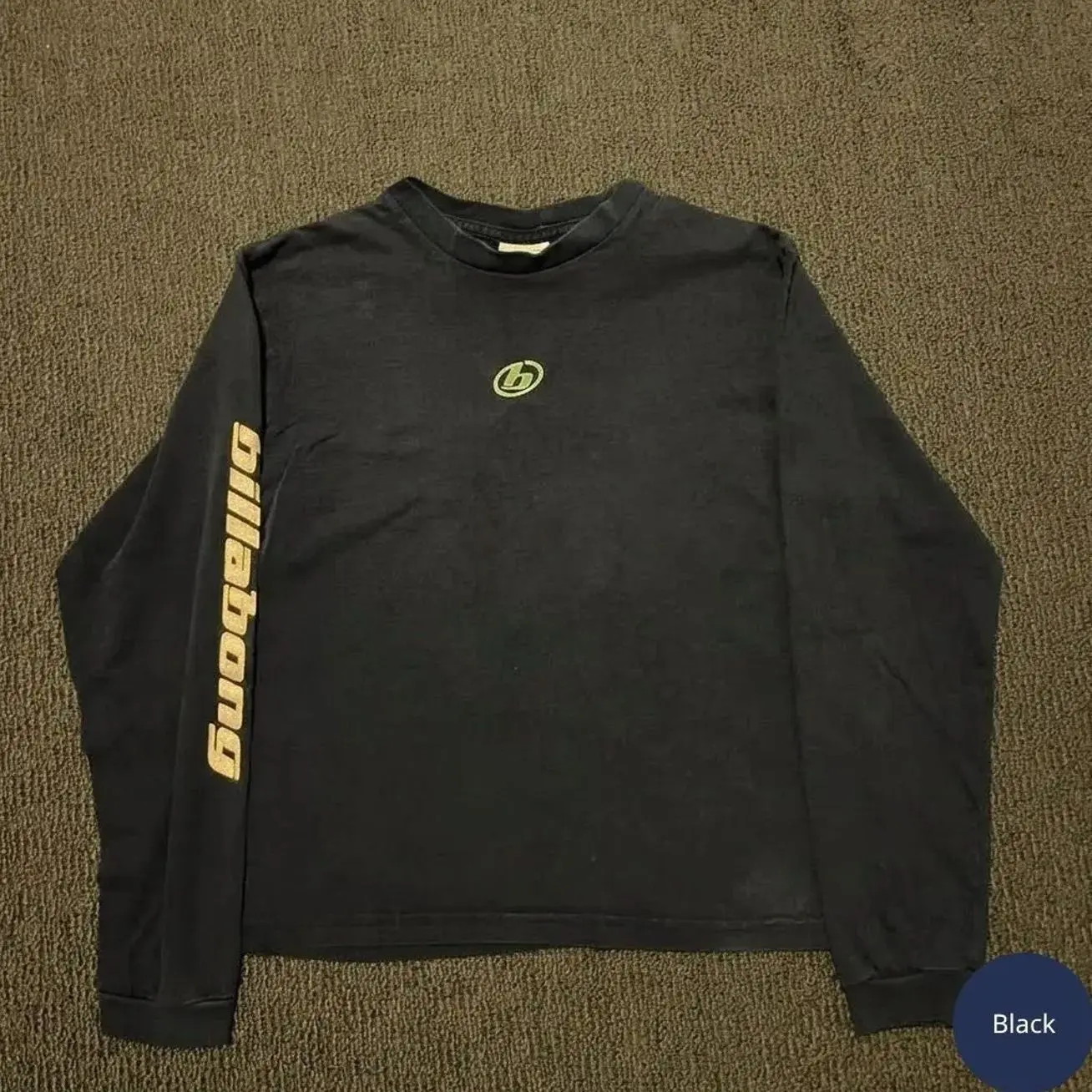 Billabong Long Sleeve Graphic T-Shirt Men’s Burgundy Logo Sleeve Print Surf Skate Streetwear Tee
