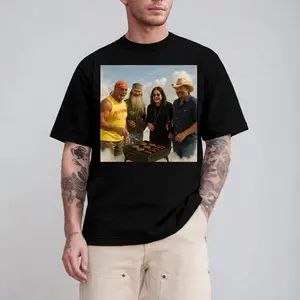 Hulk Hogan Tobby Ozzy Party on Heavens , RIP shirt, Hulk Logan Jesus in Heavens shirt Menswear Top