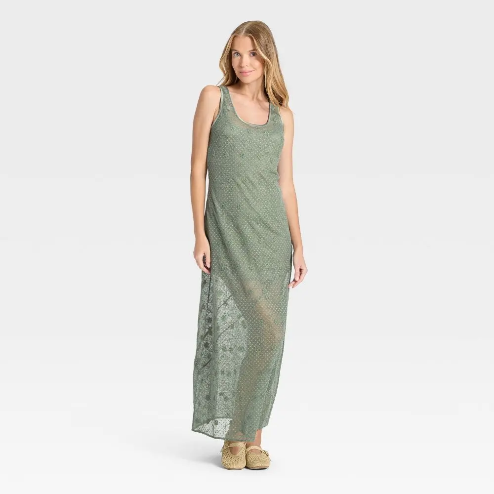 Women's Lace Maxi A-Line Dress - Universal Thread - TikTok Shop Women's Lace Maxi A-Line Dress - Universal Thread - TikTok Shop