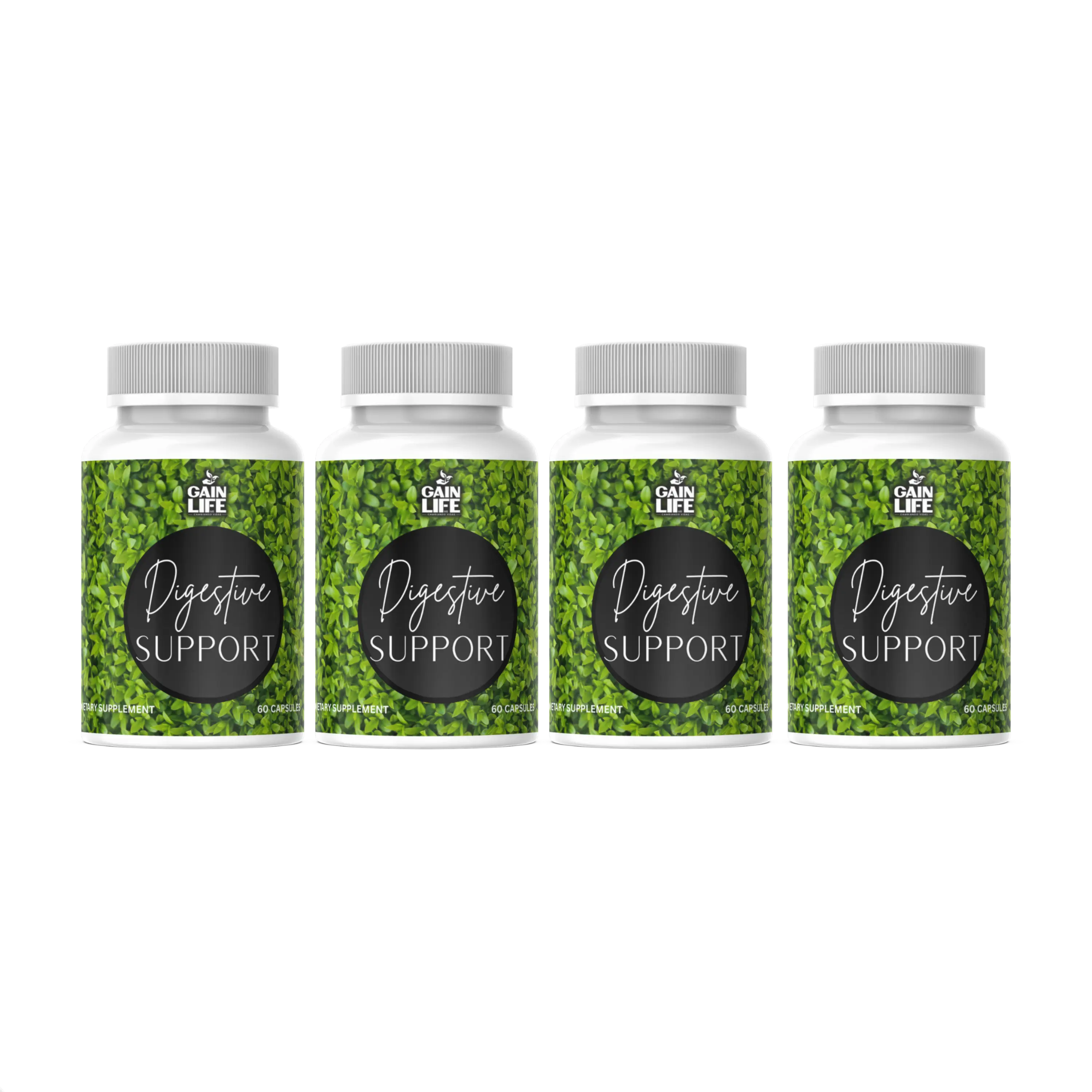 Gain Life 4 Digetive Support Vitamin 60 Capsules Dietary Supplement