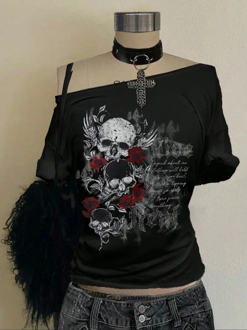 hysteric glamour skullberry t shirt - TikTok Shop