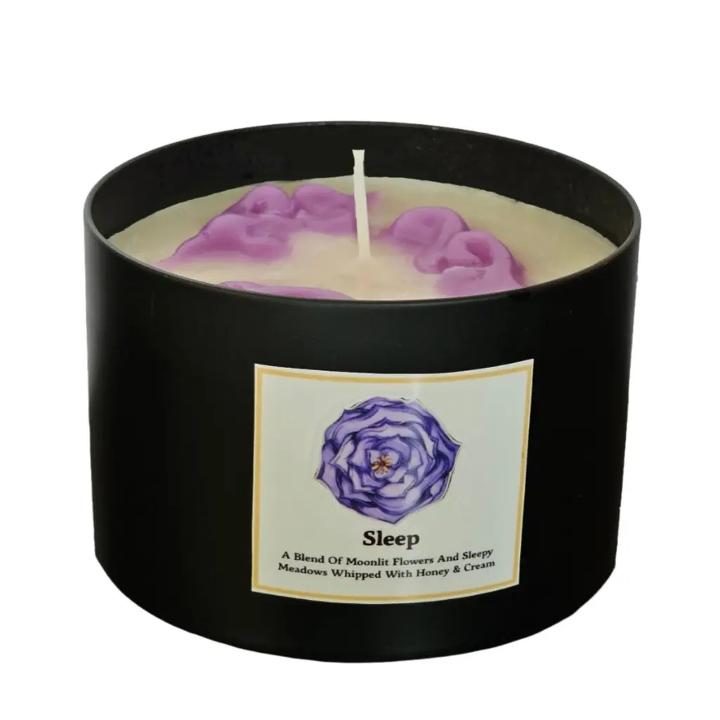 Sleep Candle, Aromatherapy Essential Oil Candle for Relaxation & Better Sleep Health Support