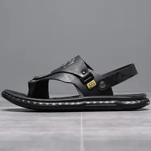 Mens Comfortable Slip on Sandal teslic shoes Black Boy Summer Footwear