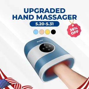 CINCOM Upgraded Hand Massager, Cordless Finger Soother with Customizable Settings，, Rechargeable with Comfort Warmth, Provides Ultimate Relaxation, Wonderful Gift for Black Friday, Thanksgiving, Christmas, Birthdays & More