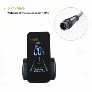 Advanced Wired Electric Bicycle Computer LCD Display, NFC Unlock, Type-C Charging Port for Phone, Suitable for Various E-Bikes