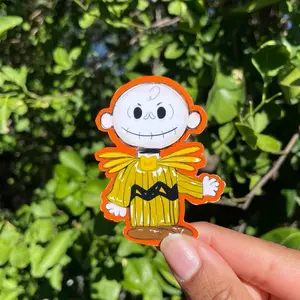 Charlie Brown as Jack Skellington Glossy Sticker