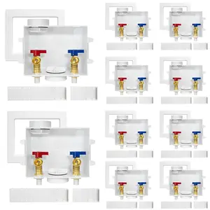 10 Pcs 1/2" CPVC PPE Intet, Washing Machine Outlet Box