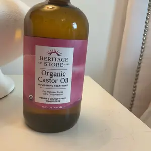 Heritage Store Organic Castor Oil (Available Now with Pump option) - Nourishing Treatment for Body Care