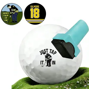 Ball Badge Golf Ball Stamp and Ball Marker (The Happy Series), Golf Ball Marker, Reusable Golf Ball Marking Tool to Identify Golf Balls, Funny Golf Accessories For Golf Lovers