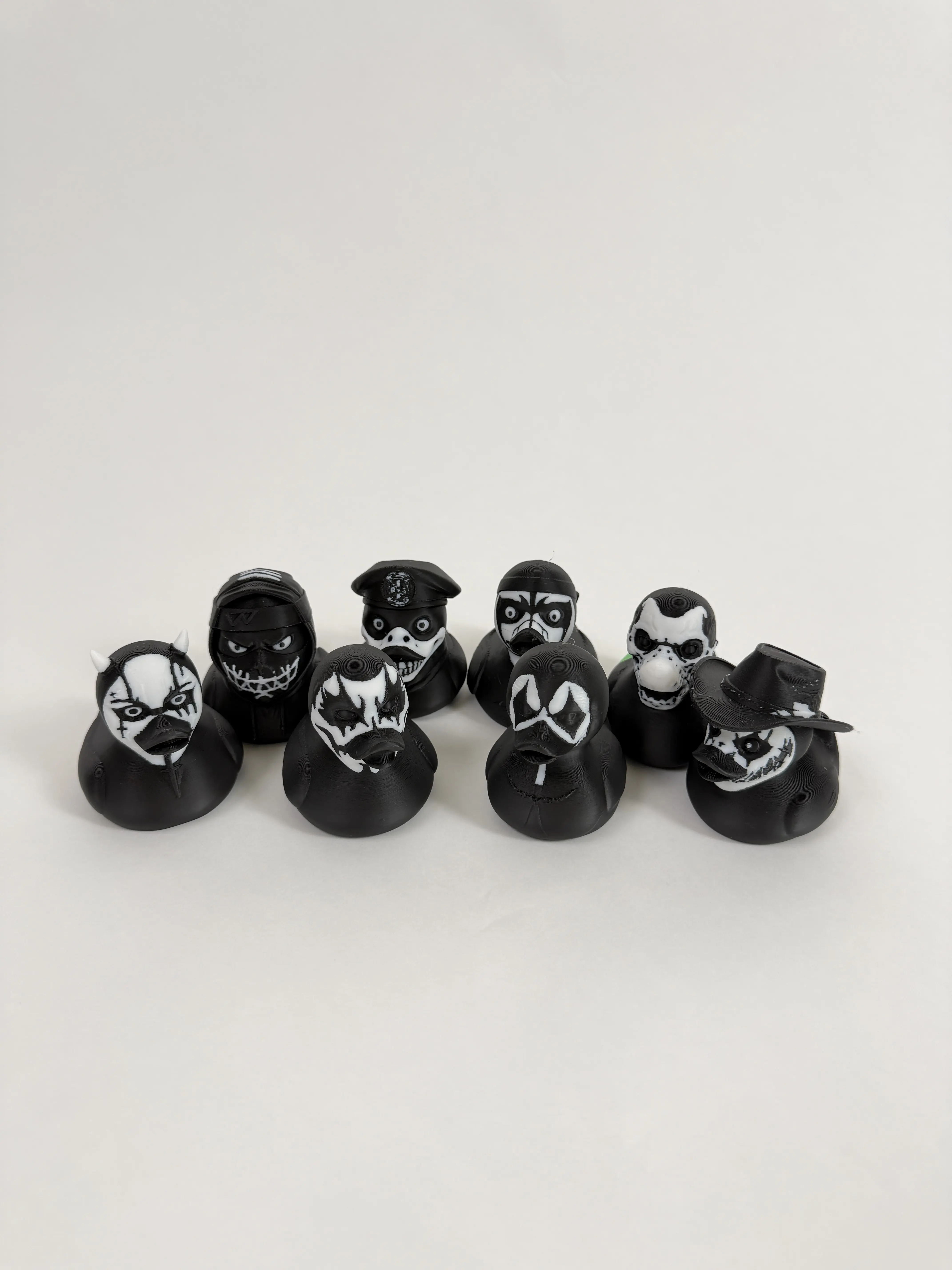 Decayed Brigade Slider Duck Set (8 Ducks) – Limited Hershey Park Edition | Official Partnership with The Decayed Brigade | 3D Printed Hard Plastic Collectibles