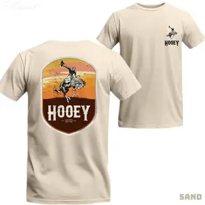 Hooey 1872 Graphic Tees Round Neck T-Shirt, Long Sleeve Tropical Short Sleeve Streetwear Pullover Comfort Casual Hoodie Vintage Unisex Sweatshirt Gift Women Funny Men’s T-Shirt
