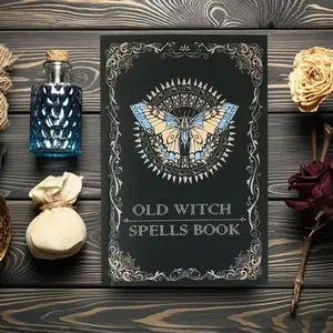 Old Witch Spells Book, Witchcraft Essential Tool for Witches & Wizards, Beginner Friendly, Ideal Birthday, Easter, Christmas, Halloween Gift