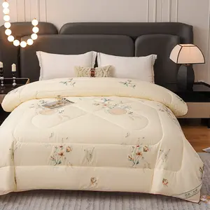 "Chinese style wind quilt thin" quilt summer silk cotton quilt large quilt double air-conditioned quilt spring and autumn and summer cool quilt thin hotel quilt printed pattern quilt quilt core