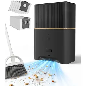 Touchless Vacuum Automatic Dustpan, Bagged Design with Replaceable Dust Bags, Up to 3-Month No Cleaning, 26,000Pa  Suction, - Auto & Manual Mode for  Kitchen & Salon