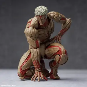 Hot In Stock Kaiyodo Eren Jaeger Action Figure Amazing Yamaguchi The Armored Titan Figure Attack On Titan Anime Model Toys