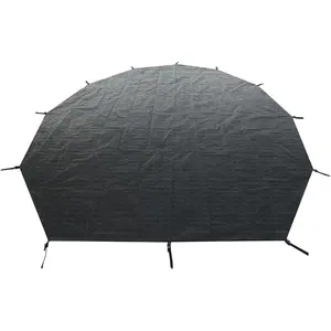 Bell Tent Footprint,  PU5000mm, Upgraded Material 120gsm PE Round Tarp Groundsheet, Tent Floor Mat Rug Tarp Carpet Groundsheet for Canvas Yurt Tent Accessories, Camping & Hiking