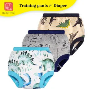 BIG ELEPHANT 3 Pack Cotton Training Underwear for Boys – Potty Training Pants for Toddlers